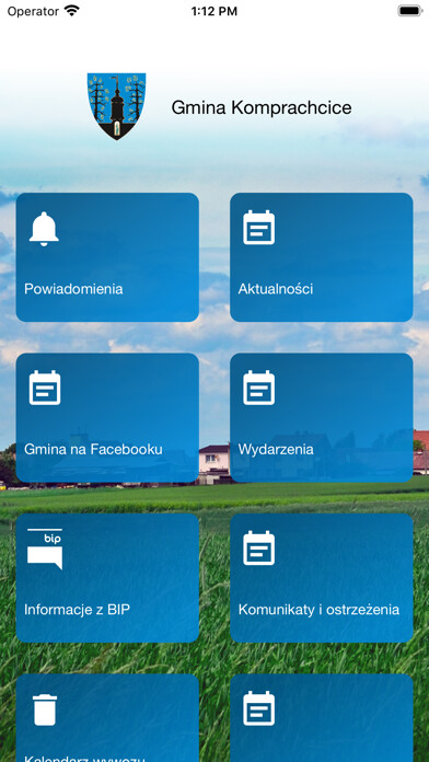 Emulate iPhone app Gmina Komprachcice using MyAndroid
