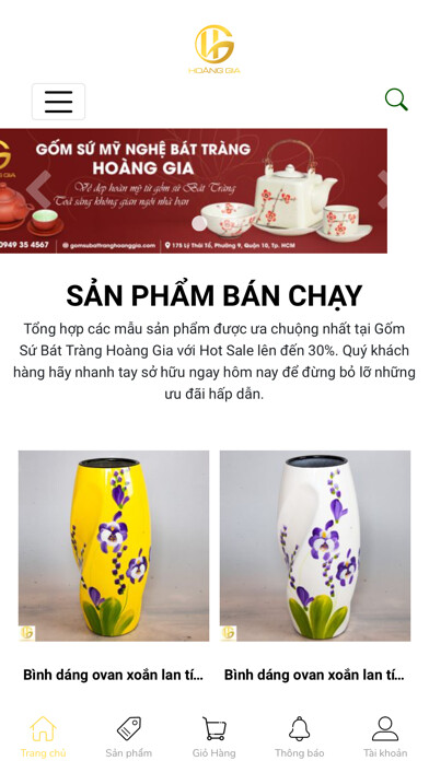 Emulate iPhone app GỐM SỨ HOÀNG GIA using MyAndroid Emulate iPhone app GỐM SỨ HOÀNG GIA using MyAndroid