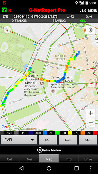 Run android online APK G-NetReport Pro from MyAndroid or emulate G-NetReport Pro using MyAndroid