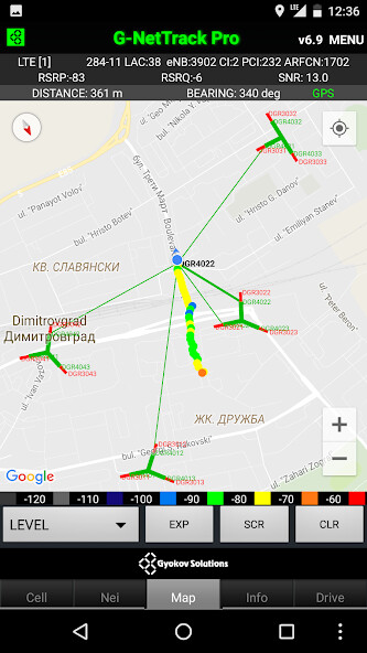 Run android online APK G-NetTrack Pro from MyAndroid or emulate G-NetTrack Pro using MyAndroid