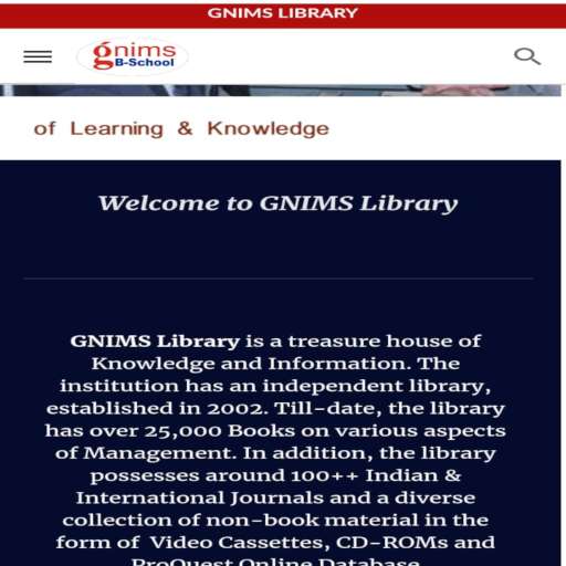 Run android online APK GNIMS LIB APP from MyAndroid or emulate GNIMS LIB APP using MyAndroid