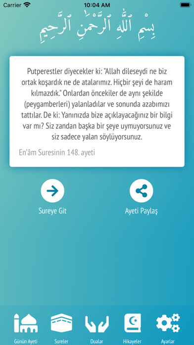 Emulate iPhone app Günün Ayetini Oku using MyAndroid Emulate iPhone app Günün Ayetini Oku using MyAndroid