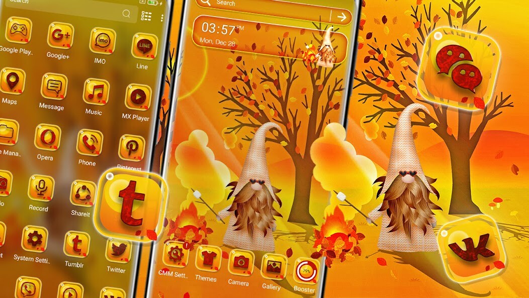 Run android online APK Gnome Autumn Launcher Theme from MyAndroid or emulate Gnome Autumn Launcher Theme using MyAndroid