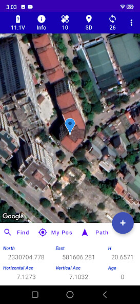 Run android online APK GNSS Survey+ from MyAndroid or emulate GNSS Survey+ using MyAndroid