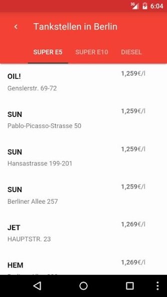 Run android online APK Gnstig Tanken Preisvergleich from MyAndroid or emulate Gnstig Tanken Preisvergleich using MyAndroid