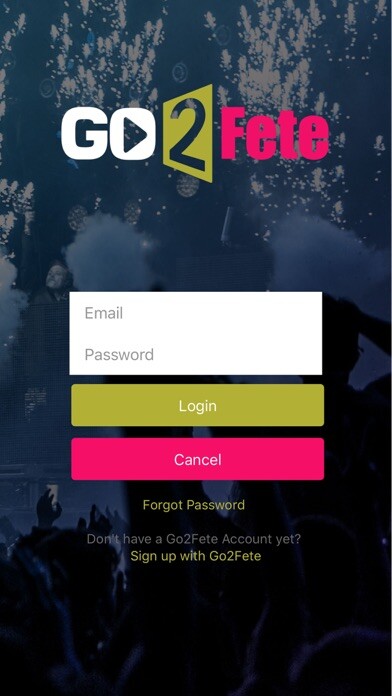 Emulate iPhone app Go2Fete using MyAndroid