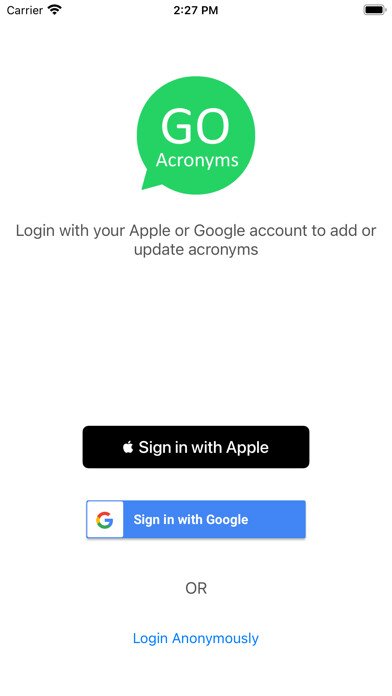 Emulate iPhone app GO Acronyms using MyAndroid Emulate iPhone app GO Acronyms using MyAndroid