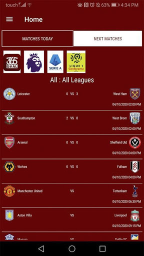 Run android online APK Goal365 from MyAndroid or emulate Goal365 using MyAndroid