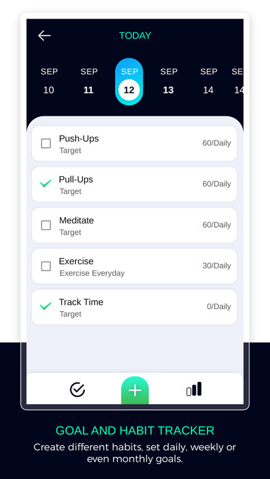 Emulate iPhone app Goal & Habit Tracking using MyAndroid Emulate iPhone app Goal & Habit Tracking using MyAndroid