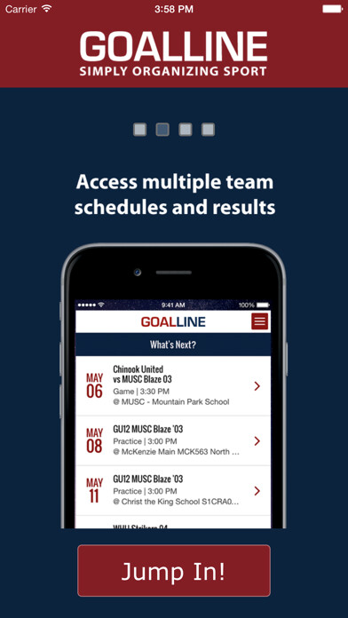 Emulate iPhone app GOALLINE using MyAndroid