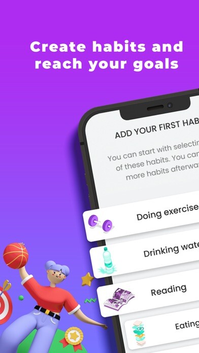 Emulate iPhone app Goal Setting-Self Care Routine using MyAndroid