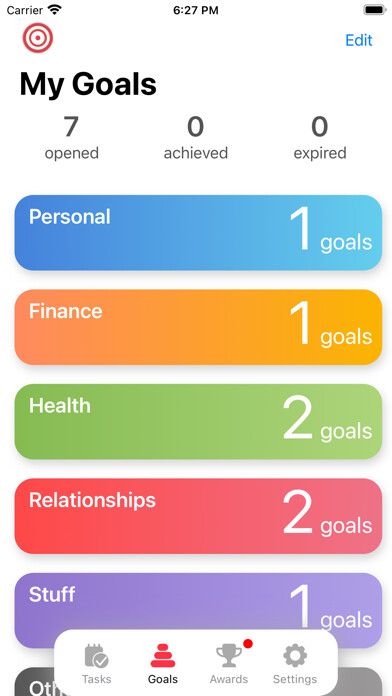 Emulate iPhone app Goals for 2023 using MyAndroid