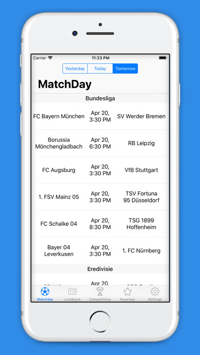 Emulate iPhone app Goals - LiveScore Fixtures using MyAndroid Emulate iPhone app Goals - LiveScore Fixtures using MyAndroid