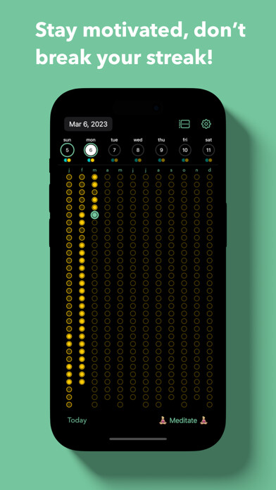 Emulate iPhone app Goal Streak Calendar using MyAndroid Emulate iPhone app Goal Streak Calendar using MyAndroid