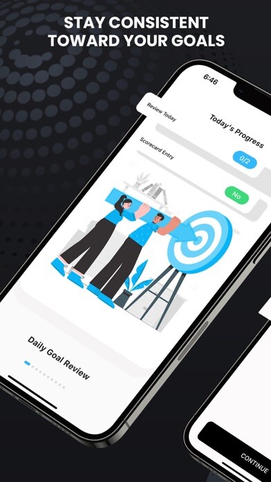 Emulate iPhone app Goal System: Habits & Goals using MyAndroid