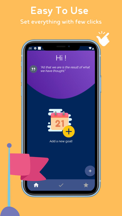 Emulate iPhone app Goal To Habit in 21 Days using MyAndroid Emulate iPhone app Goal To Habit in 21 Days using MyAndroid