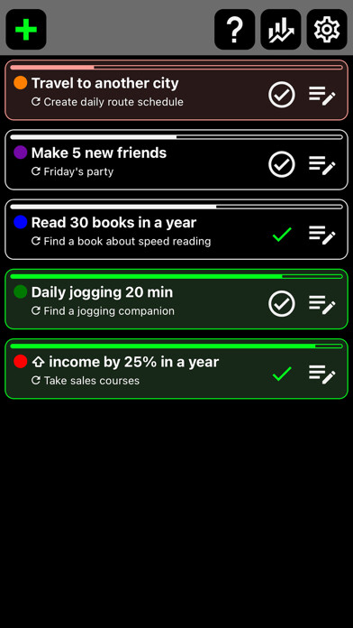 Emulate iPhone app Goal Tracker - My way of life using MyAndroid Emulate iPhone app Goal Tracker - My way of life using MyAndroid