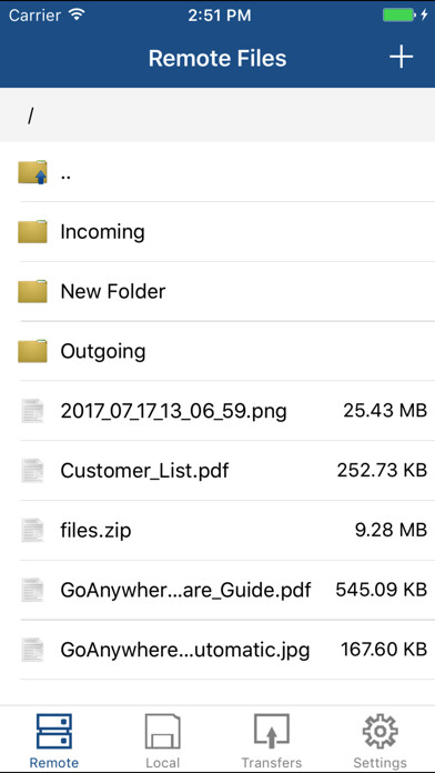 Emulate iPhone app GoAnywhere File Transfer using MyAndroid Emulate iPhone app GoAnywhere File Transfer using MyAndroid