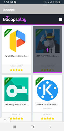 Run android online APK goapps from MyAndroid or emulate goapps using MyAndroid
