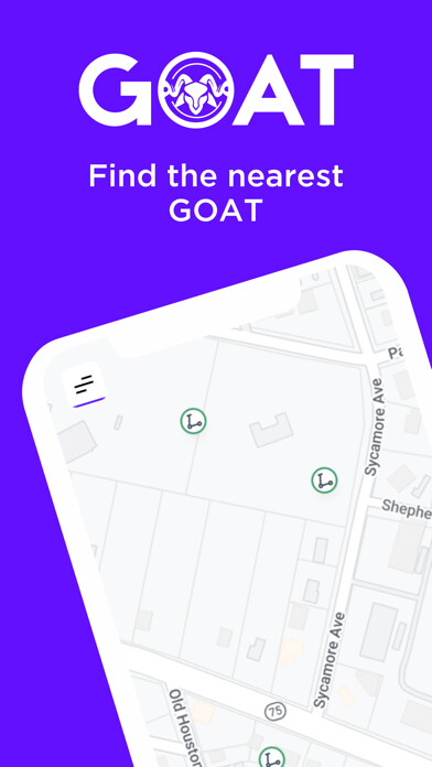 Emulate iPhone app Goat - Scooter Rental using MyAndroid