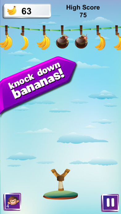 Emulate iPhone app Go Bananas - Super Fun Kong Style Monkey Game using MyAndroid