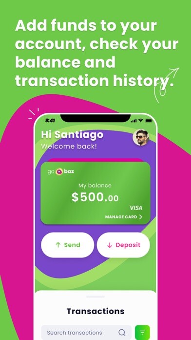 Emulate iPhone app gobaz: Wallet & Send Money using MyAndroid Emulate iPhone app gobaz: Wallet & Send Money using MyAndroid