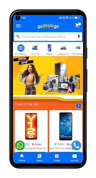 Run android online APK goBHAIgo - Shop Earn Recharge from MyAndroid or emulate goBHAIgo - Shop Earn Recharge using MyAndroid