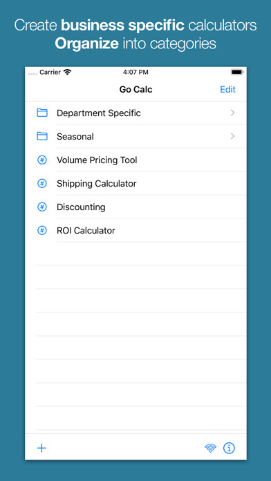 Emulate iPhone app Go Calc using MyAndroid