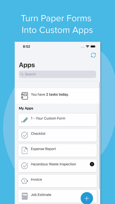 Emulate iPhone app GoCanvas - Business Forms using MyAndroid