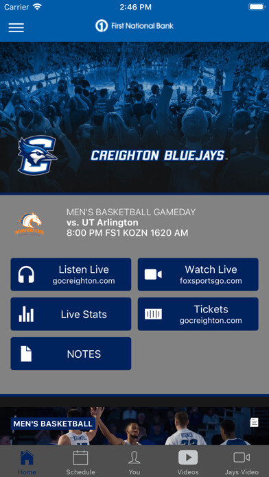 Emulate iPhone app GoCreighton using MyAndroid
