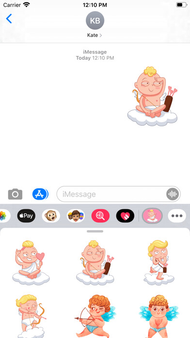Emulate iPhone app God Cupid Stickers using MyAndroid Emulate iPhone app God Cupid Stickers using MyAndroid