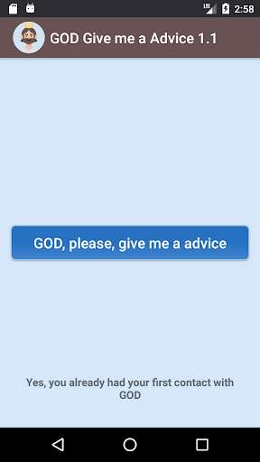 Run android online APK GOD Give Me a Advice from MyAndroid or emulate GOD Give Me a Advice using MyAndroid