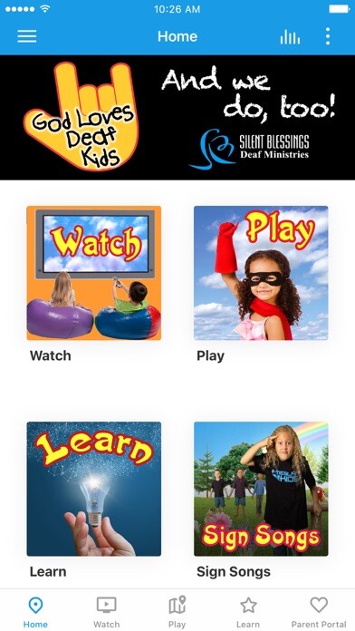 Emulate iPhone app God Loves Deaf Kids using MyAndroid