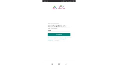 Emulate iPhone app Godrej ServiceHub using MyAndroid