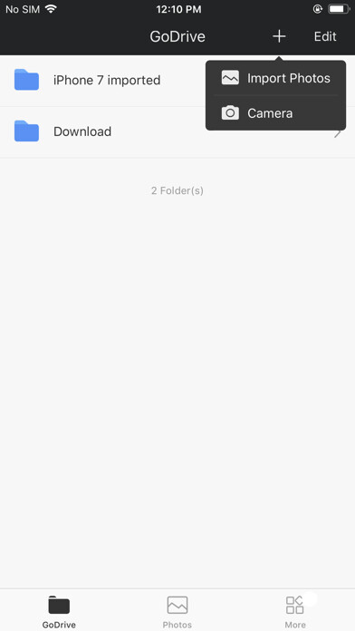 Emulate iPhone app GoDrive -Your Data Manager using MyAndroid Emulate iPhone app GoDrive -Your Data Manager using MyAndroid