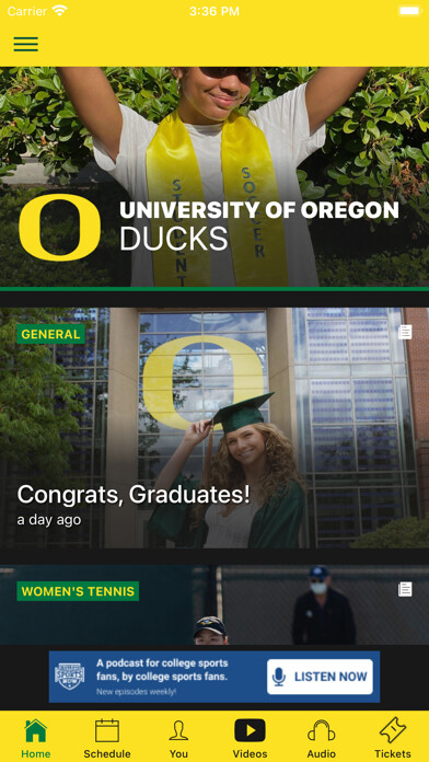 Emulate iPhone app Go Ducks Gameday using MyAndroid Emulate iPhone app Go Ducks Gameday using MyAndroid