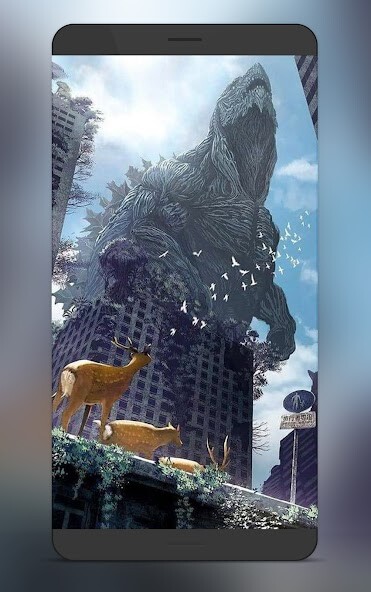 Run android online APK Godzilla Wallpaper HD 4K from MyAndroid or emulate Godzilla Wallpaper HD 4K using MyAndroid