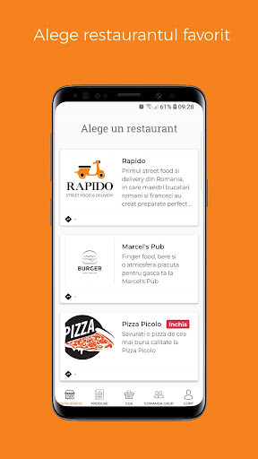 Run android online APK GoFood.ro from MyAndroid or emulate GoFood.ro using MyAndroid