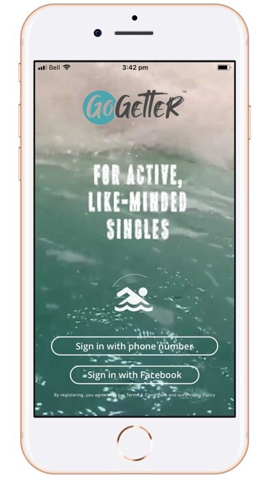 Emulate iPhone app GoGetter – Healthy. Dating. using MyAndroid