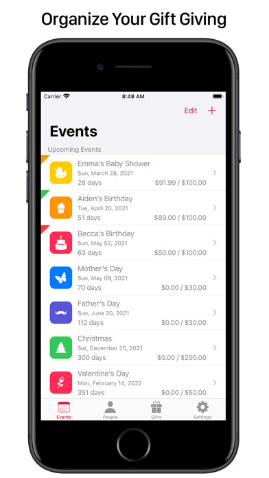 Emulate iPhone app Go Gift - Gift List Manager using MyAndroid Emulate iPhone app Go Gift - Gift List Manager using MyAndroid