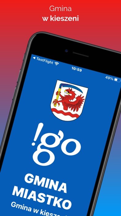 Emulate iPhone app !go Gmina Miastko using MyAndroid