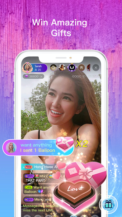 Emulate iPhone app GOGO LIVE - Go Live&Video Chat using MyAndroid