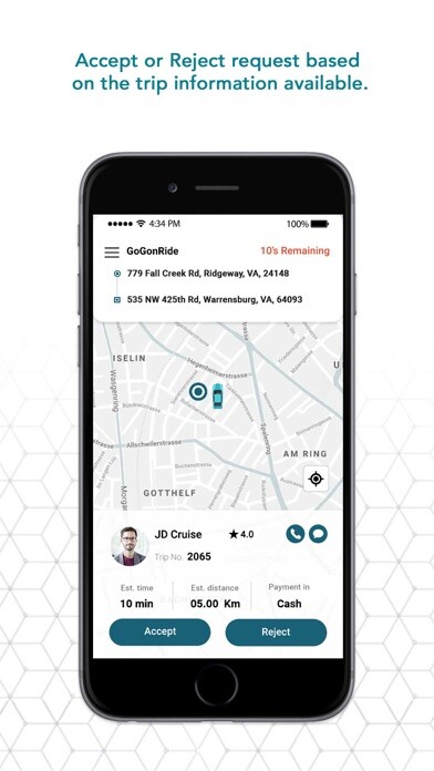 Emulate iPhone app GoGonRide Driver using MyAndroid