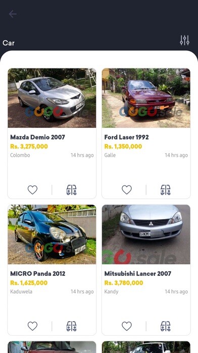 Emulate iPhone app Gogo sale using MyAndroid