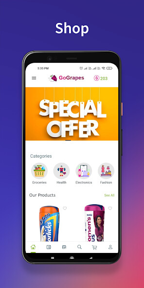 Run android online APK GoGrapes from MyAndroid or emulate GoGrapes using MyAndroid