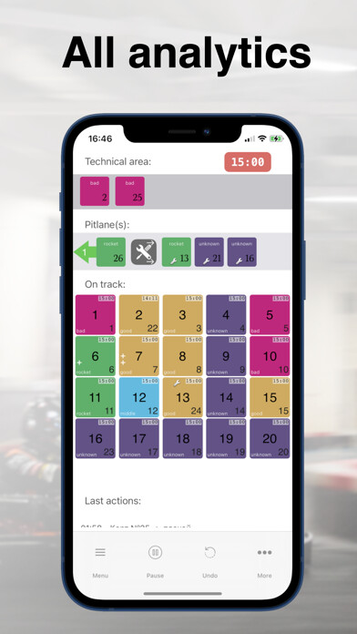 Emulate iPhone app GO-KART Team Manager using MyAndroid