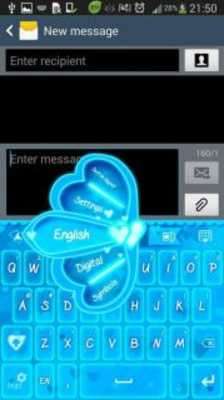 Emulate Android APK GO Keyboard Blue Hearts Theme Emulate Android APK GO Keyboard Blue Hearts Theme