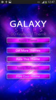 Emulate Android APK GO Keyboard Galaxy Stars Theme Emulate Android APK GO Keyboard Galaxy Stars Theme
