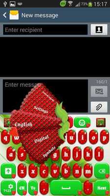 Emulate Android APK GO Keyboard Sweet Strawberry