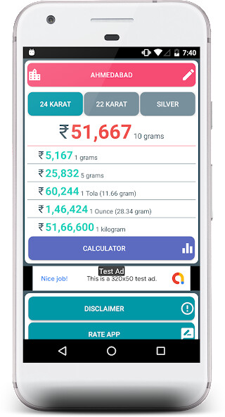 Run android online APK Gold and Silver Rates Live - India from MyAndroid or emulate Gold and Silver Rates Live - India using MyAndroid